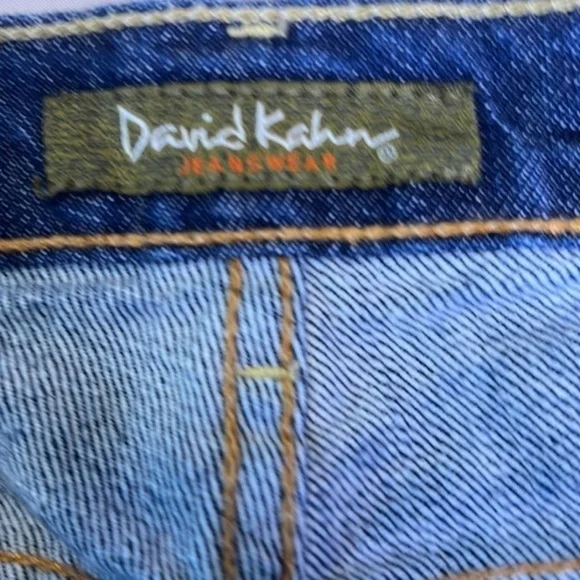David Kahn Skirts | David Kahn Cindy Denim Embroidered Pocket Skirt Blue… - Picture 4 of 6